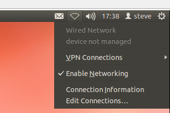 ubuntu ethernet network device not managed